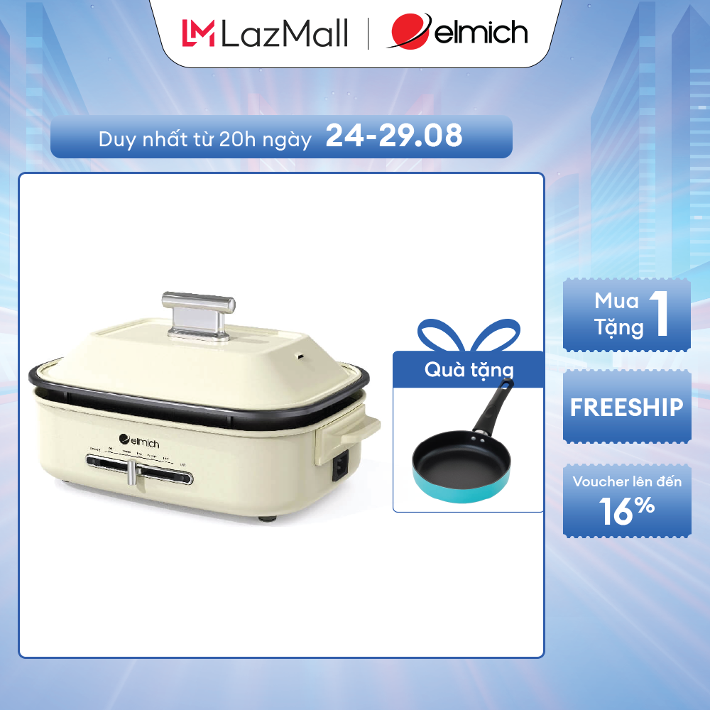 Nồi lẩu nướng đa năng elmich mce-3909ol
