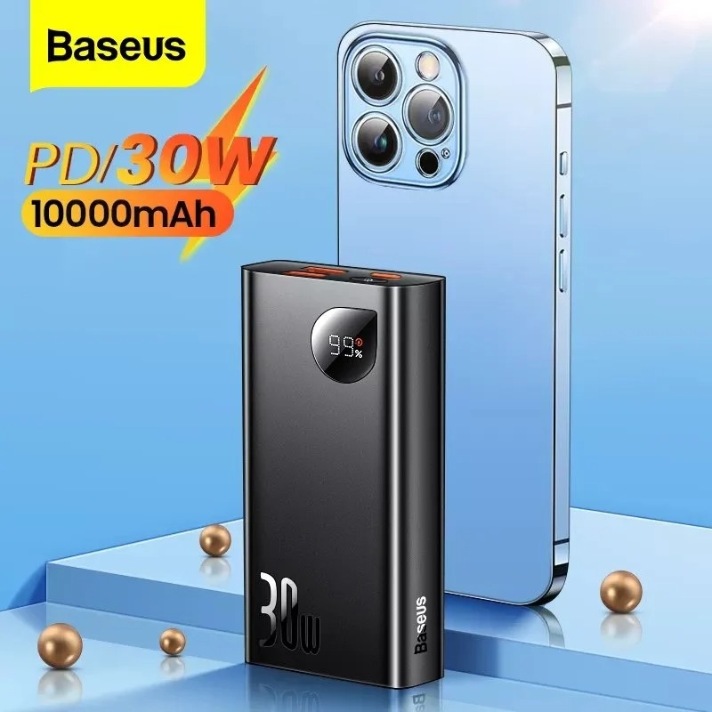 Pin Sạc Dự Phòng Baseus 30w 10000mah/20000mah Adaman sạc dự phòng Cổng Usb sạc nhanh 4.0 Tốc Độ Cao Cho Iphone Samsung
