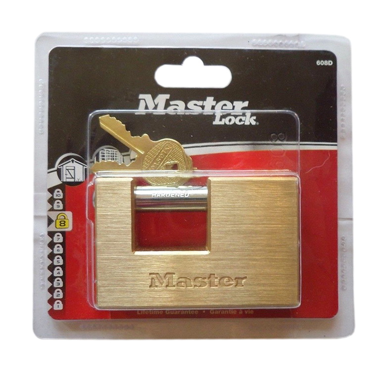 Ổ khóa cầu ngang master lock 608 eurd thân đồng - luto shop
