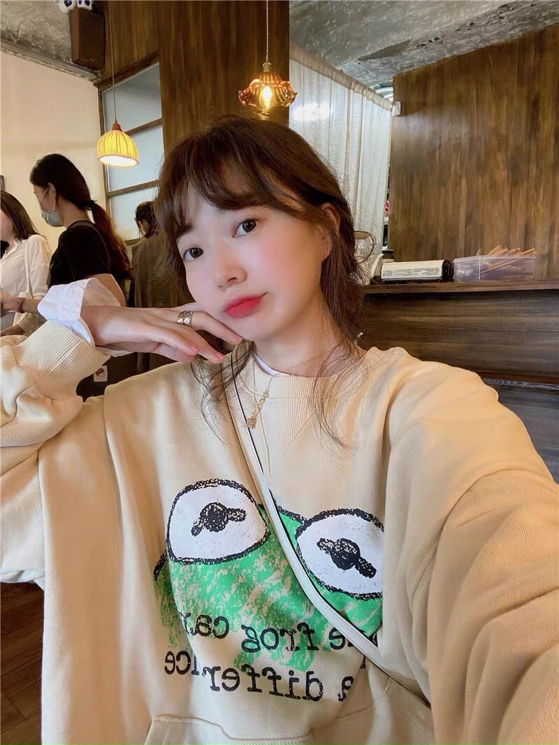 (Có video) Áo Sweater hình ếch con siêu đẹp dễ thương (Nỉ ngoại cotton cao cấp) Hình thật 100%