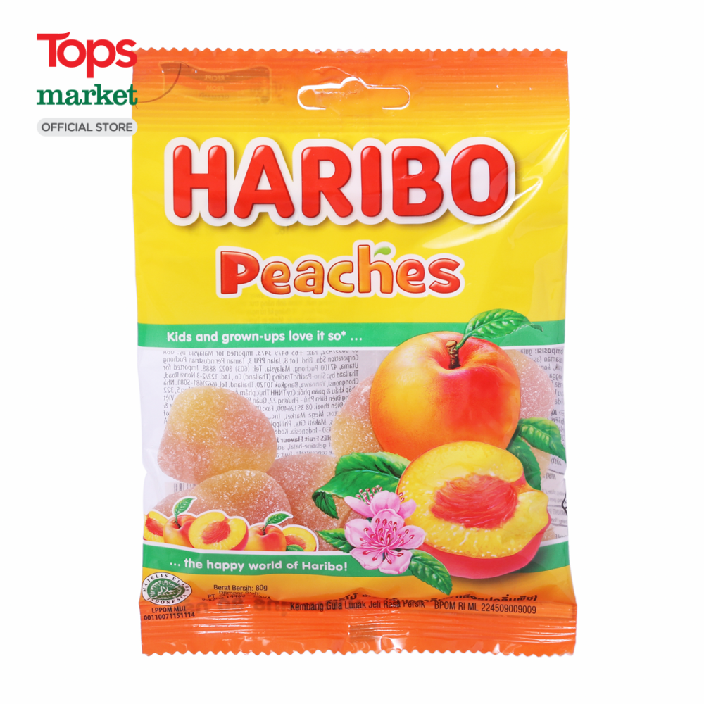 Kẹo Dẻo Haribo Peaches 80G - Siêu Thị Tops Market