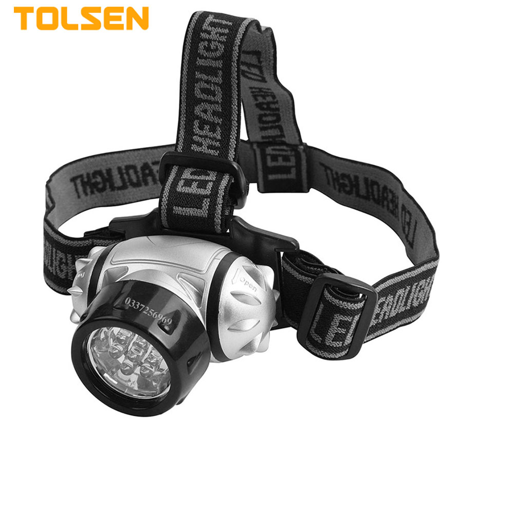Đèn đội đầu đèn soi chiếu xa 7 led 50lumens tolsen dùng để đi đêm đi rừng làm ngoài đồng - xuất khẩu thị trường châu âu