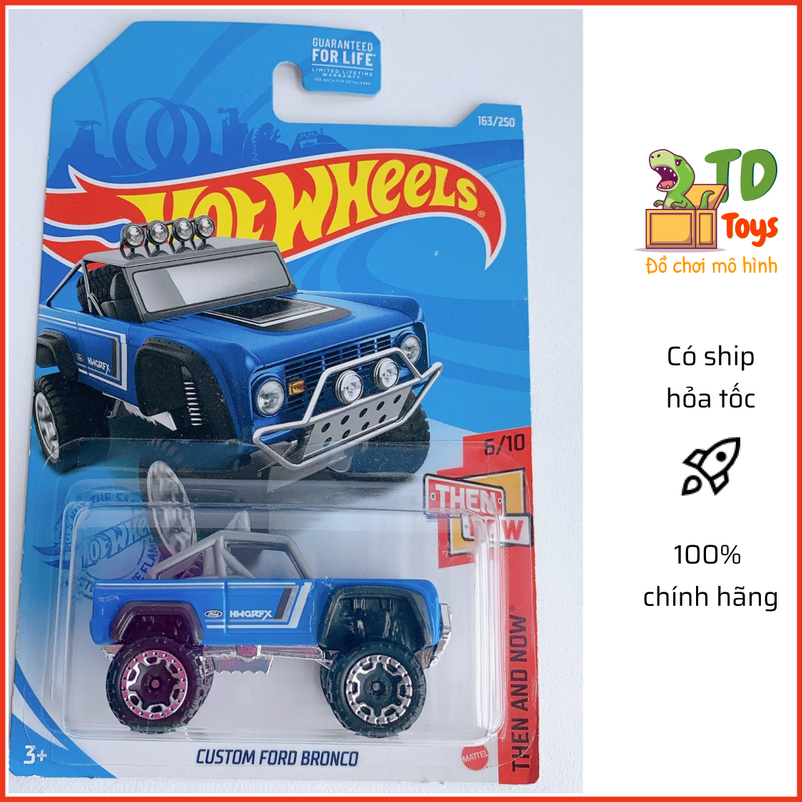 [HCM]Xe Mô Hình Chính Hãng HotWheels - Custom Ford Bronco