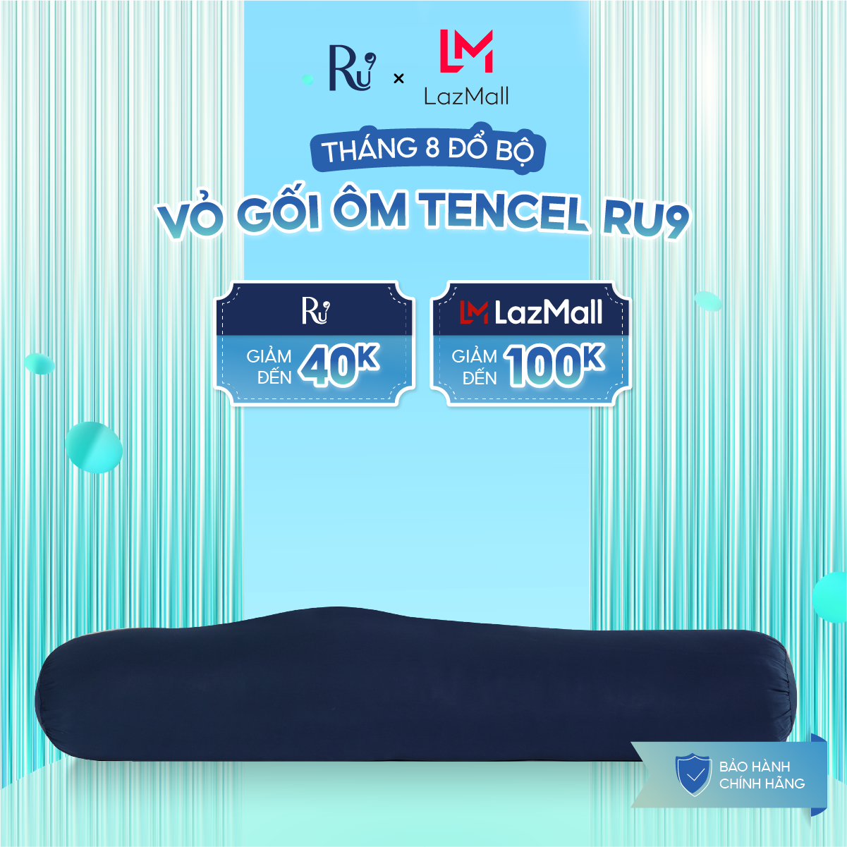 Vỏ gối ôm tencel ru9 cao cấp, mềm mại, thoáng mát, kháng khuẩn bảo vệ làn da, nhiều màu sắc