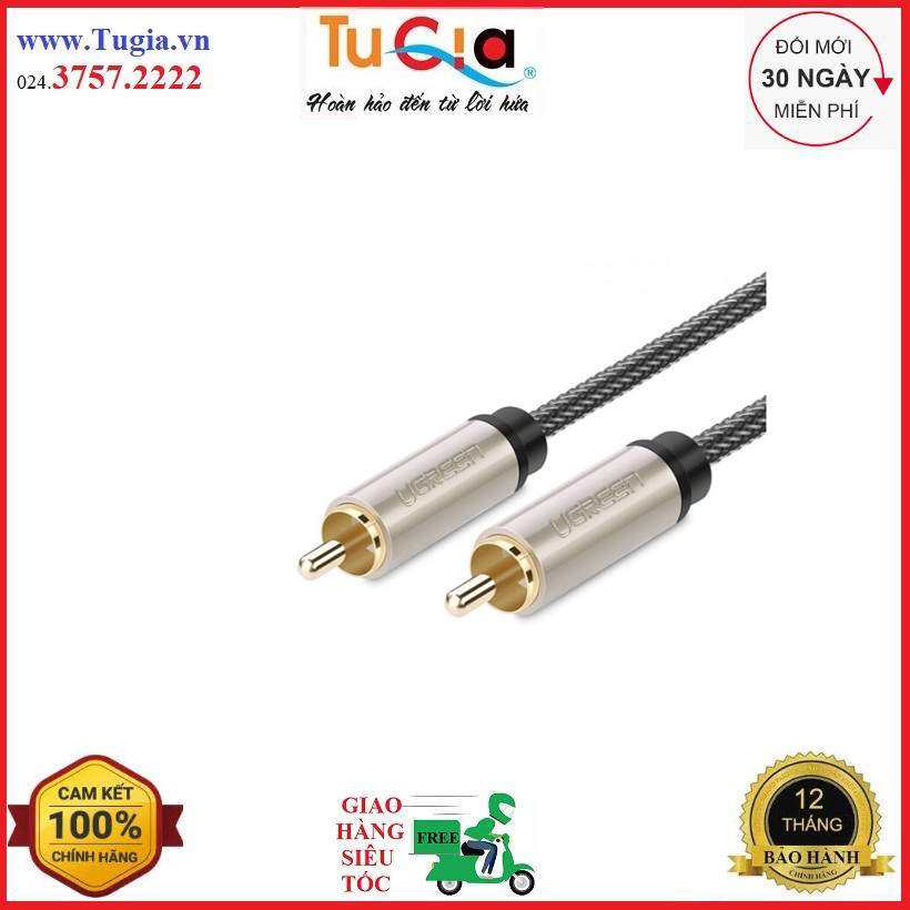 Cáp coaxial ugreen rca 20744 - hàng chính hãng