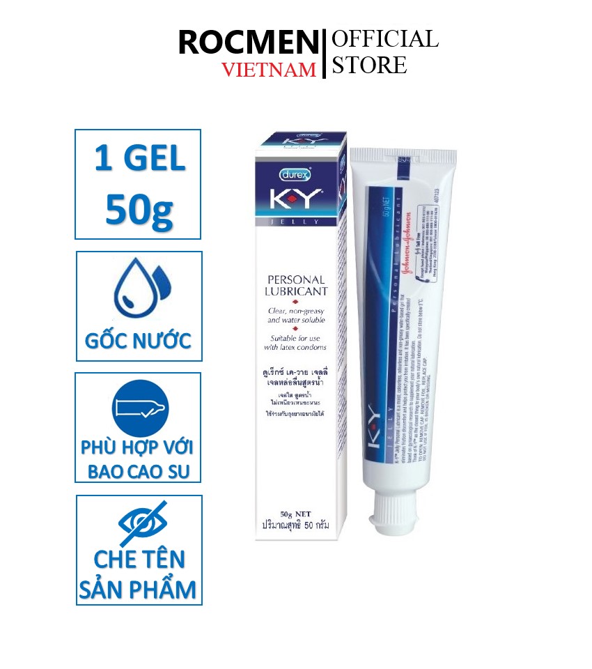 Freeship 1 chai gel bôi trơn K-Y 50G Thái lan