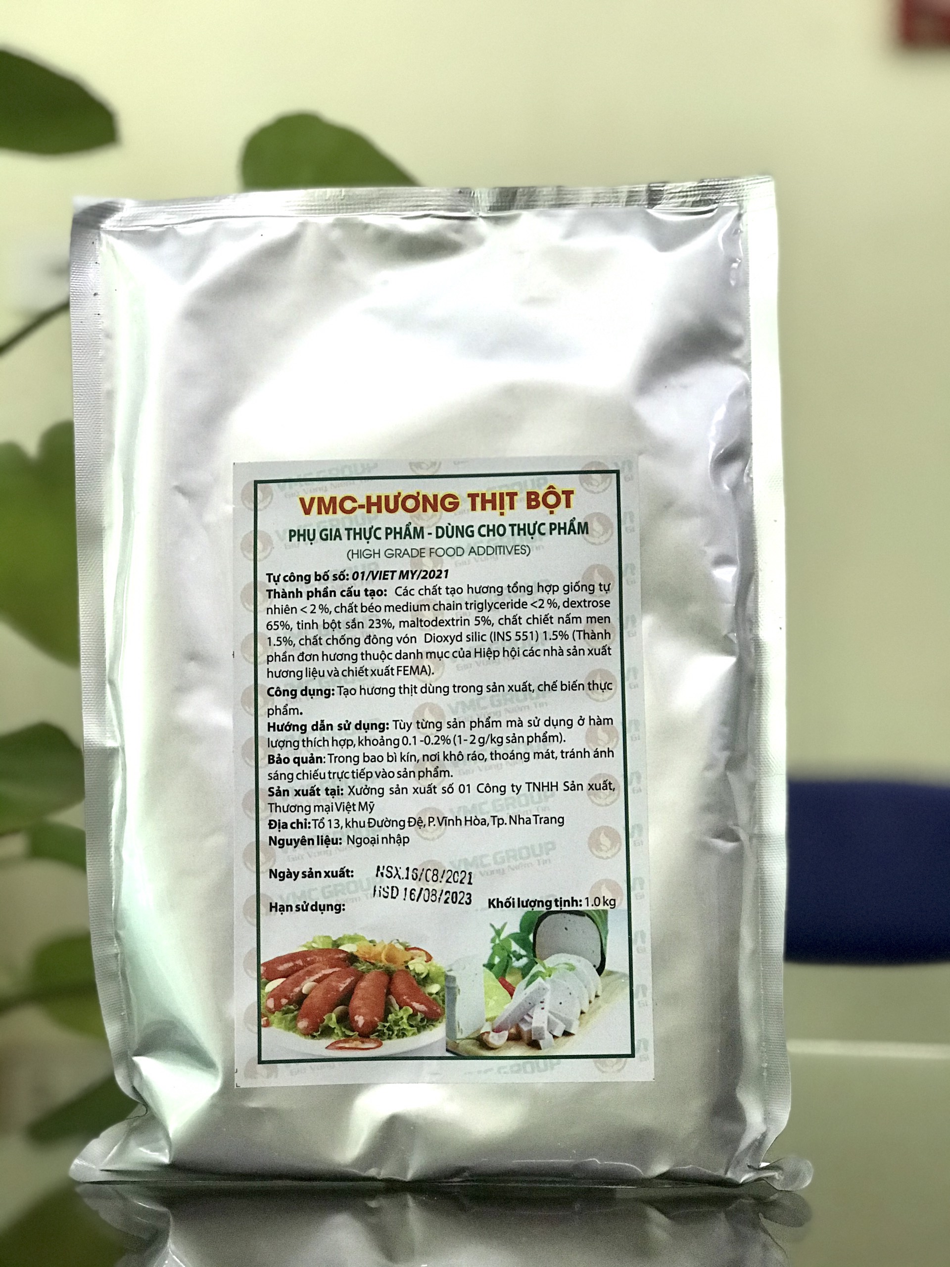 Hương thịt bột VMC-Tạo mùi thơm đặc trưng cho giò chả, chả lụa , xúc xích