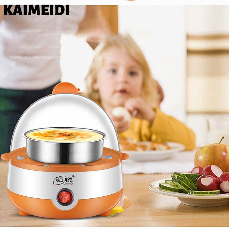 Kaimeidi nồi nấu trứng một tầng nồi hấp trứng nồi nấu trứng tự động ngắt điện mini nồi hấp trứng luộc tiện dụng