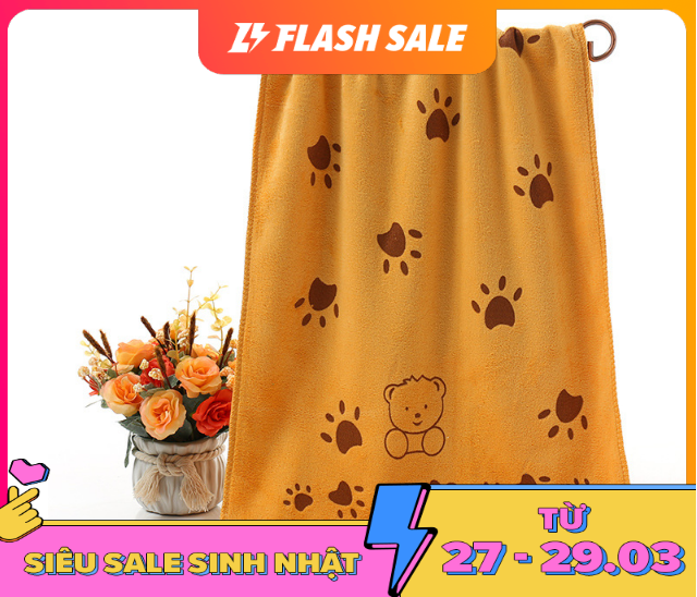 Khăn tắm cao cấp 35x75cm sợi Microfiber cao cấp siêu mềm mịn, siêu hút nước, không ra màu, giữ nhiệt cực tốt