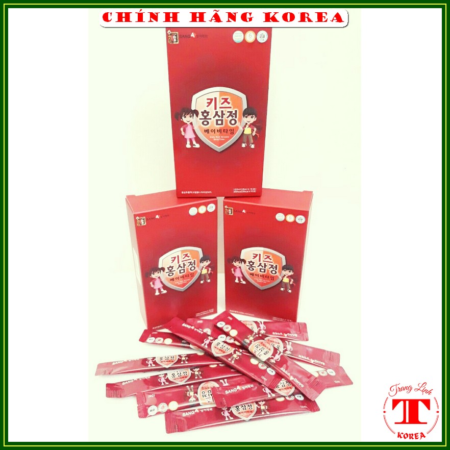 Hồng sâm baby Sanga hàn quốc - Nước hồng sâm cho bé - Tăng đề kháng, giúp bé ăn ngon ngủ tốt - tranglinhkorea