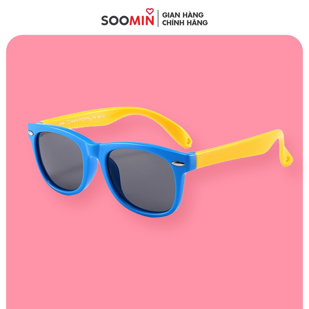 Kính Chống Tia Cực Tím, kính thời trang Cho Bé Từ 2 Đến 8 Tuổi Thương hiệu SOOMIN nhiều màu giúp bảo vệ mắt bé khỏi tác hại của nắng dễ dàng gấp gọn mang đi