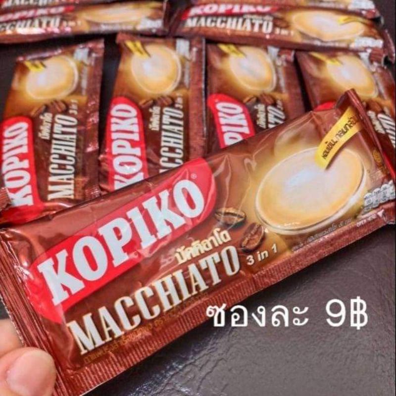 Cafe hòa tan kopiko macchiato 3in1 thái lan date mới 2025