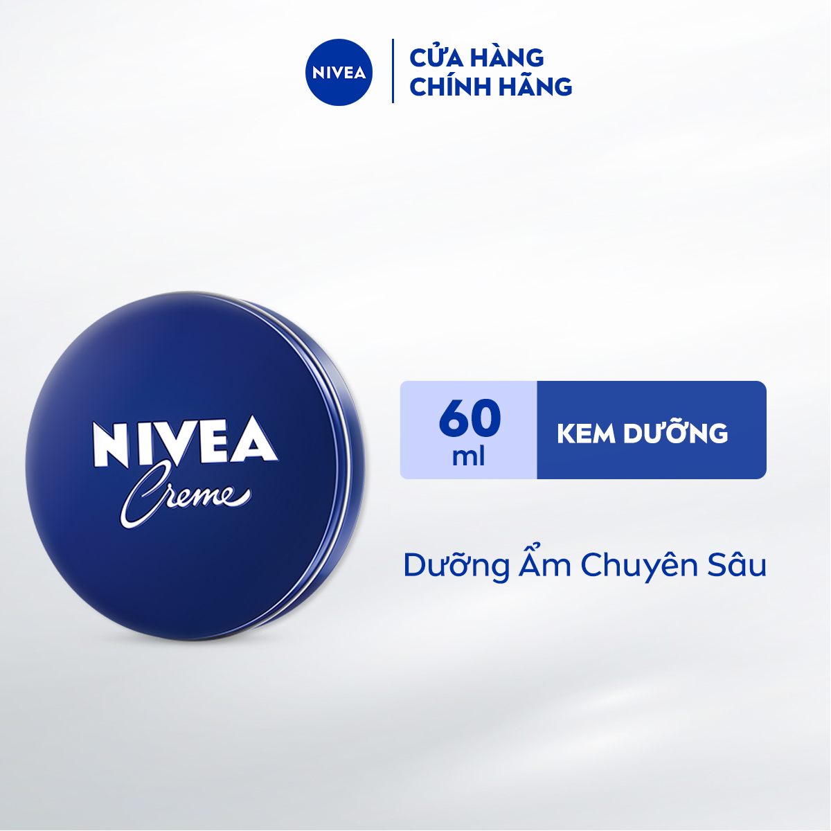 Bộ Kem Dưỡng Ẩm Chuyên Sâu NIVEA Crème (60ml) và Sữa Dưỡng Thể NIVEA Dưỡng Sáng Mịn Da Ban Đêm (350 ml) - 80102+98412