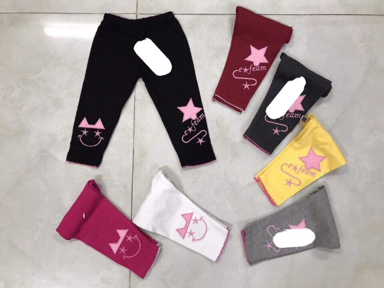 Combo 4 quần legging cho bé gái từ 7-23kg