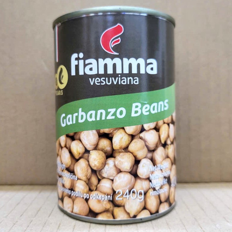 Lon 400g --- ĐẬU RĂNG NGỰA (ĐẬU GÀ) Ý FIAMMA VESUVIANA (Chick Peas) Garbanzo Beans (halal)