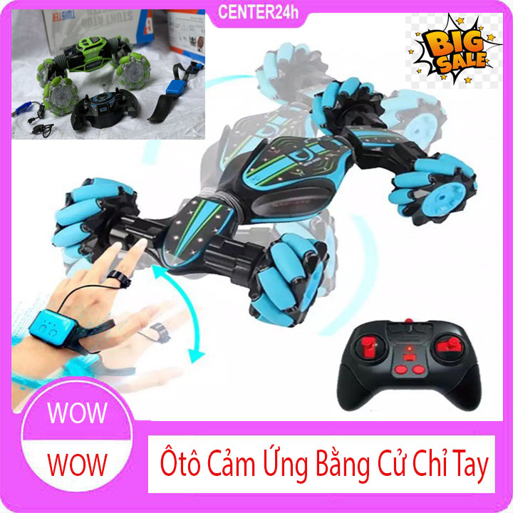 Ô tô điều khiển từ xa cảm ứng bằng tay sạc pin - oto điều khiển mini xe đua - o to dieu khien tu xa cam ung bang tay - ô tô điều khiển từ xa chạy ngang dọc - center24h