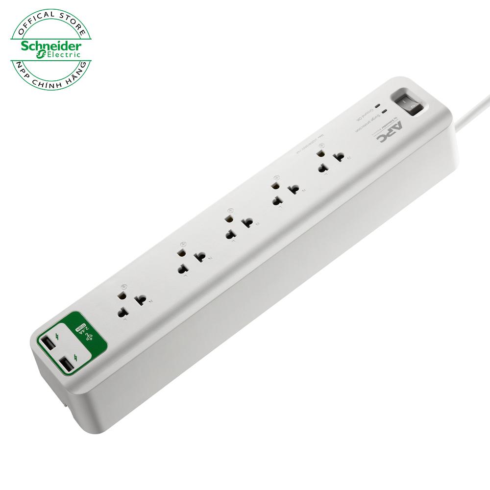 Ổ cắm điện chống sét lan truyền, có 2 cổng USB thế hệ mới - APC by Schneider Electric - PM53U-VN