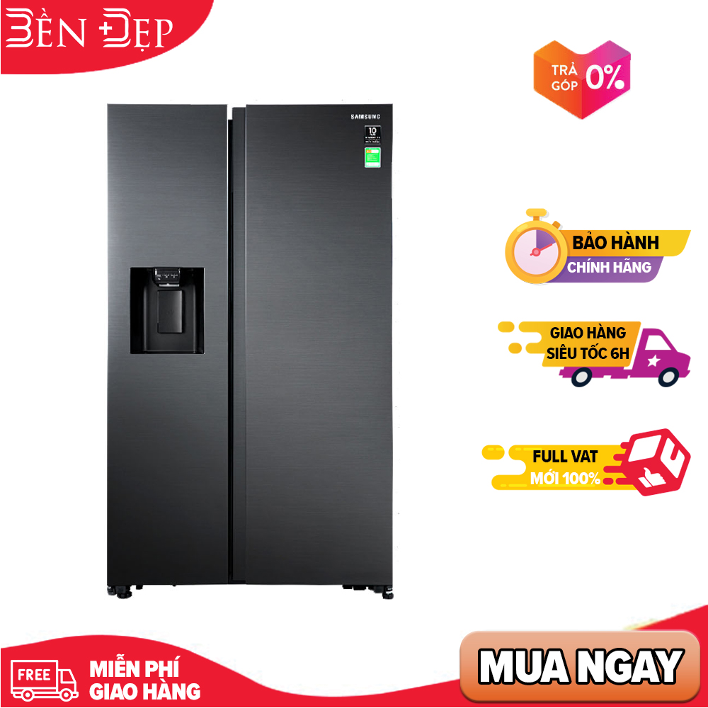 Tủ lạnh samsung inverter 617 lít rs64r5301b4/sv