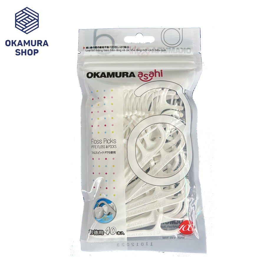 [HCM]Tăm chỉ nha khoa Okamura Asahi 40P