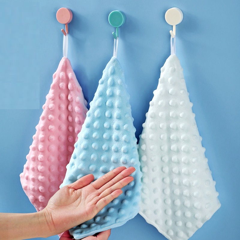 Khăn lay tay nhà bếp đa năng, khăn lau tay treo tường 100% cotton