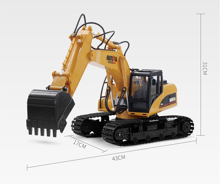 Máy Xúc Hui Na 1550 Điều Khiển Từ Xa Gàu Múc Kim Loại