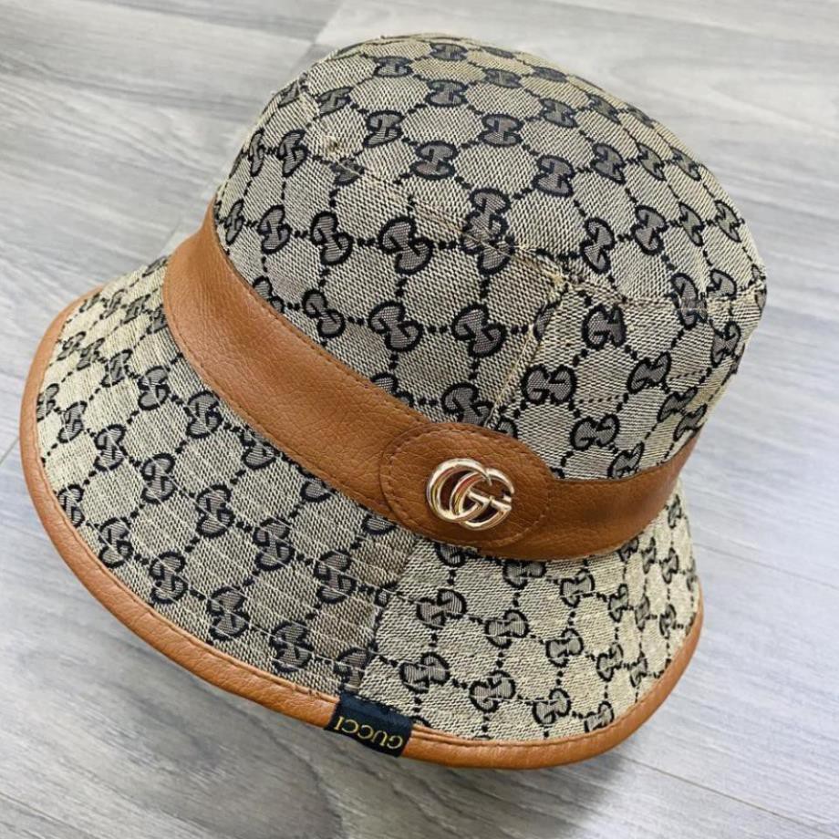 (Hàng VNXK) Mũ vành tròn, mũ BUCKET NY Monogram vải đẹp dày chuẩn thời trang hàng hiệu (Ảnh thật) 5