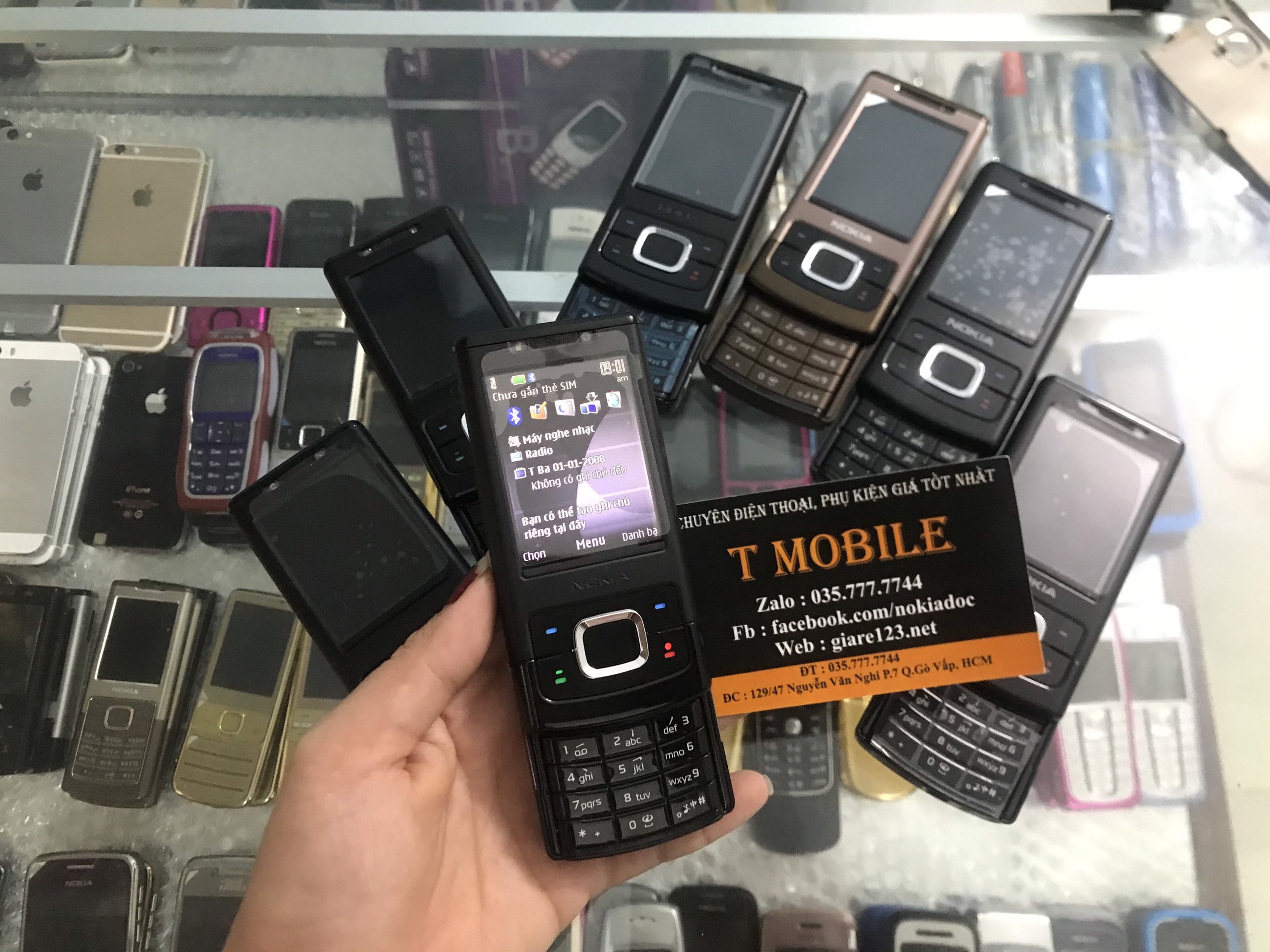 Điện thoại nokia 6500 slide trượt chính hãng bền đẹp pin khỏe loa to
