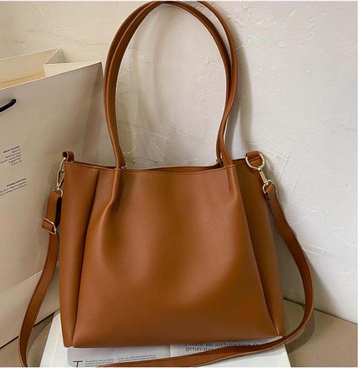 Túi tote đeo vai da trơn big size thời trang nữ xt04