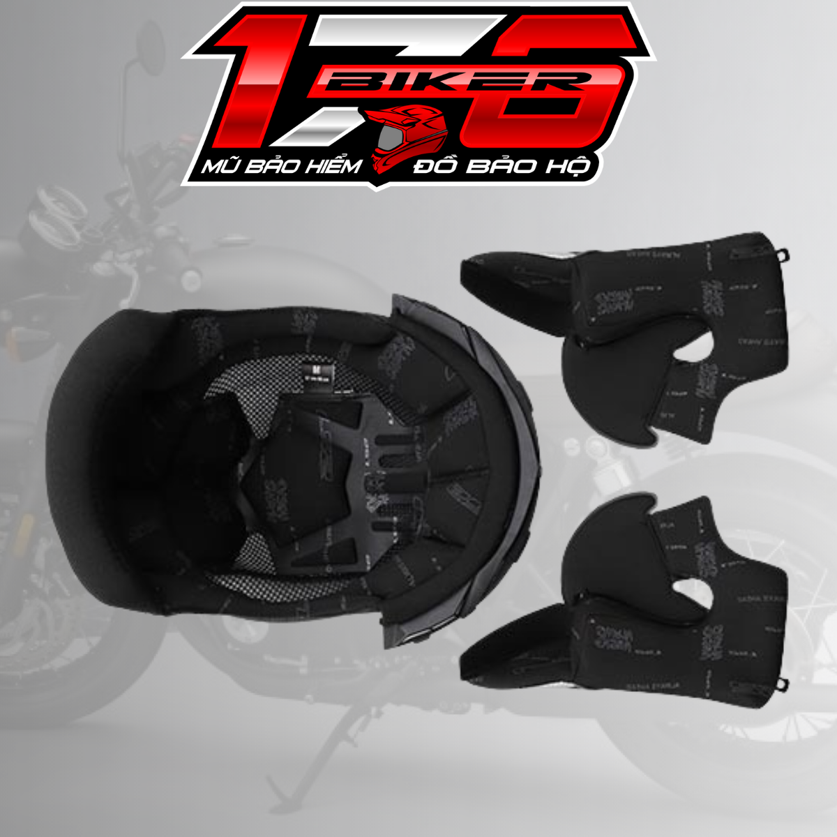 Lót mũ bảo hiểm fullface ls2 ff800 - biker 176 - mũ bảo hiểm & dầu nhớt vũng tàu
