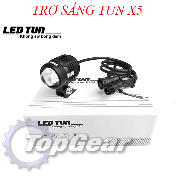 Đèn Trợ Sáng Tun X5 - Mini 3 Chế Độ - Cos Vàng, Far Trắng