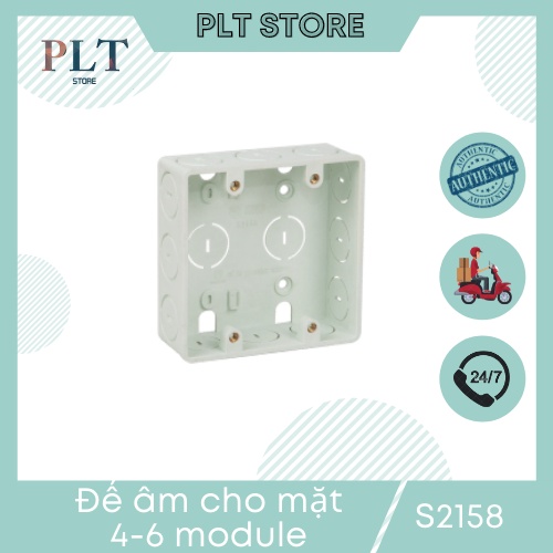 Đế âm s2158 sino dùng cho mặt 4/6 mô-đun s18cc và s-concept