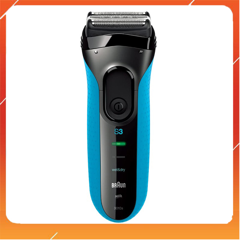 Máy cạo râu chính hãng Brauns Series 3 3010s 3 lưỡi nội địa Nhật Bản đa năng thông minh dành cho nam, cạo khô và ướt, công suất cao, có cổng sạc pin, dễ vệ sinh, bảo hành 1 năm toàn quốc