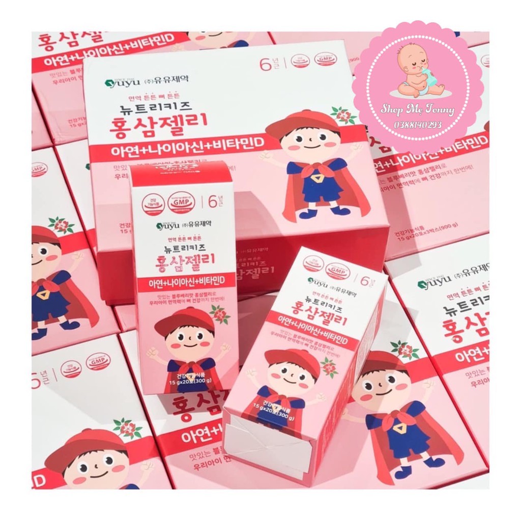 Thạch hồng sâm YUYU Baby nội địa Hàn Quốc cho bé từ 8 tháng
