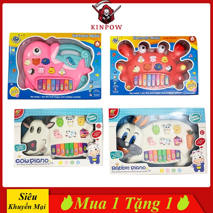Đồ chơi đàn có nhạc kinpow kích thích thị giác và thính giác để bé phát triển âm nhạc