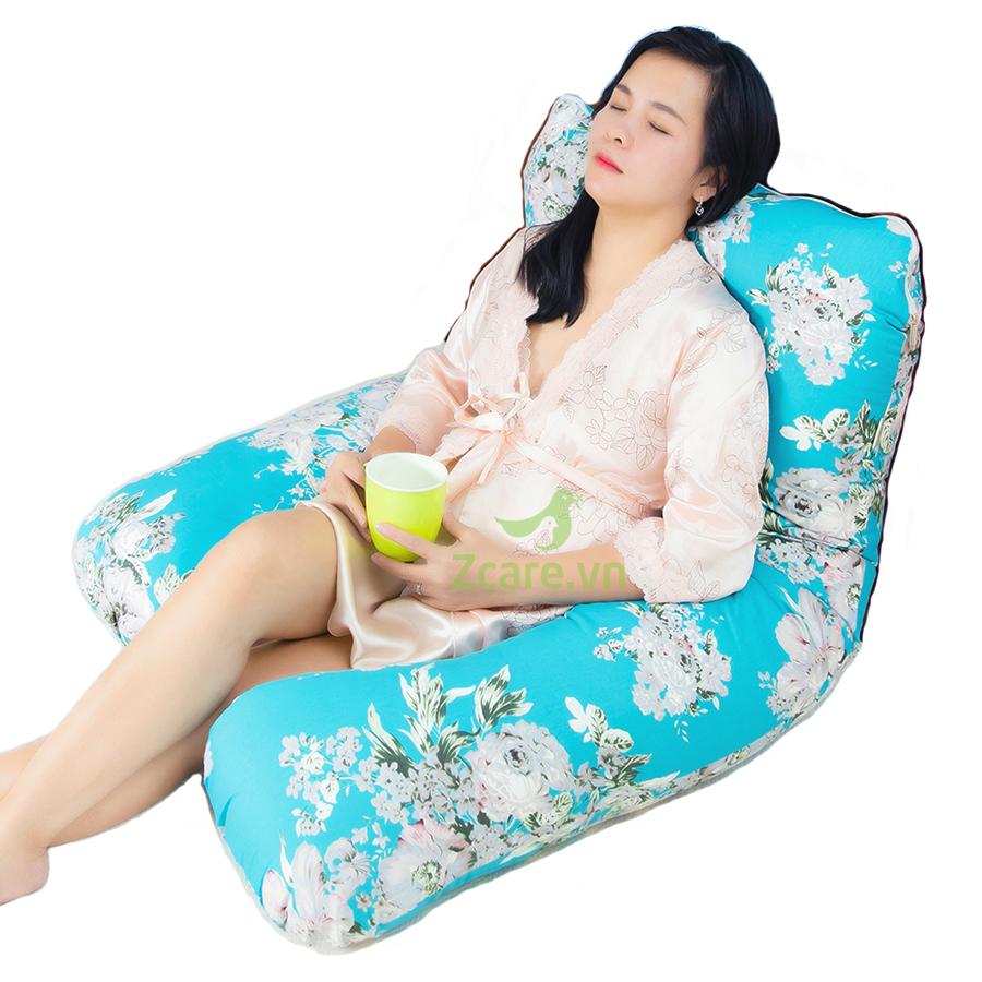 Gối Ôm Chữ U Cao Cấp Cho Bà Bầu Ngủ Ngon Giấc Gúp Lưu Thông Máu