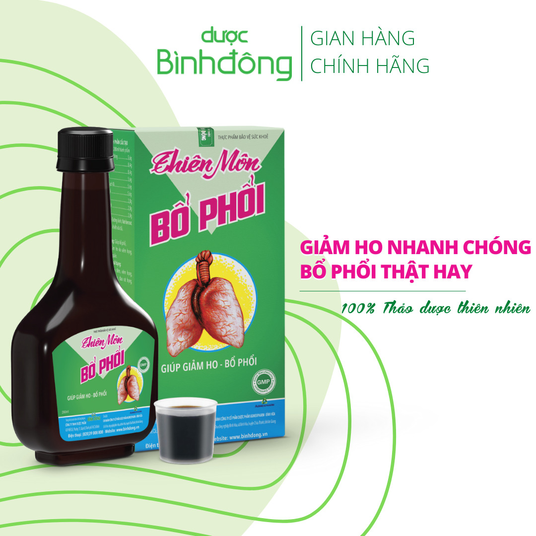 Thiên Môn Bổ Phổi Bình Đông – Giảm ho nhanh chóng, Bổ phổi thật hay – Chai 280ml