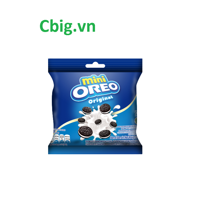 cbig.vn - Bánh quy Oreo mini vị vani gói 20.4g -Hệ thống tạp hóa cbig.vn