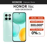 Điện Thoại Di Động Honor X6c 6GB + 128GB/256GB | Pin 5300mAh | Camera 50MP| NFC | Kháng nước IP64 | BH 18 Tháng