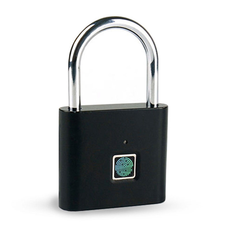 Keyless USB Charging Fingerprint Lock Smart Padlock Door Lock Portable Anti-Theft Fingerprint Padlock