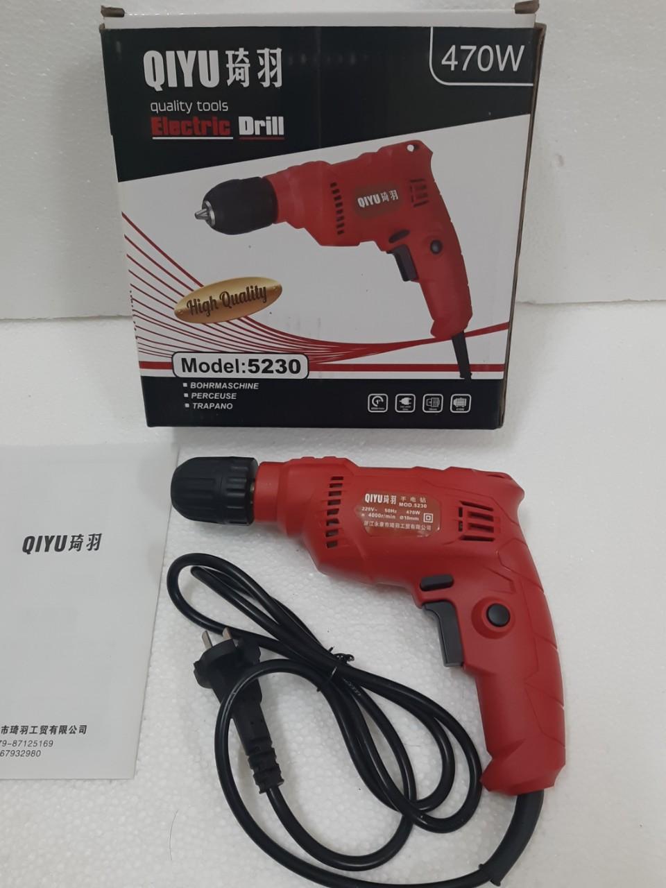 Máy khoan cầm tay QIYU 470W khoan, bắt vít dễ sử dụng