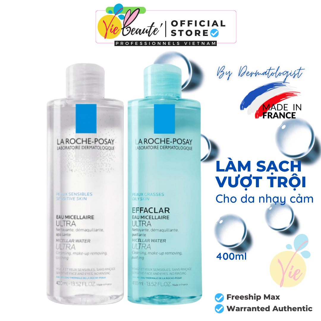 Nước tẩy trang La Roche Posay 400ml - Tẩy trang La Roche Posay Effaclar Micellar Water