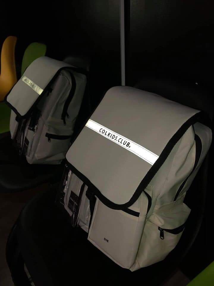 [HCM]balo nữ balo nam - colkids club phản quang - CND - full tag + giấy thơm