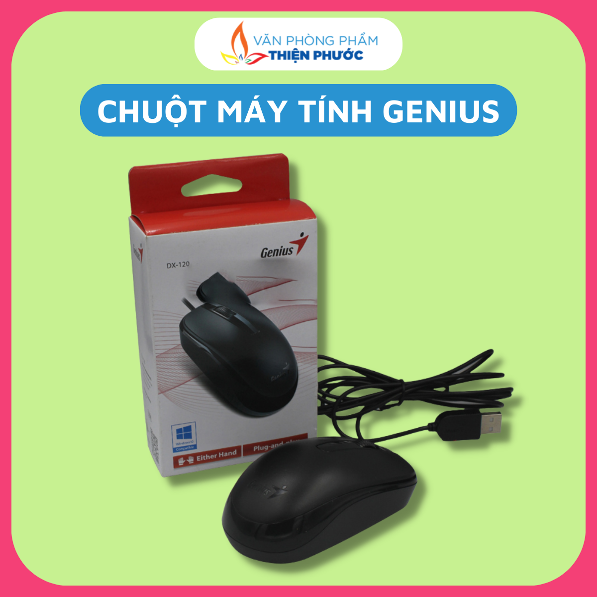 Chuột quang - chuột có dây máy tính genius thiện phước