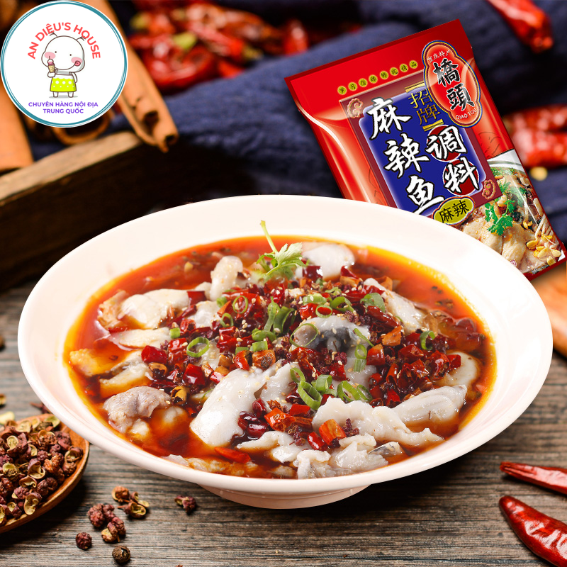 Lẩu cá cay Trùng Khánh, gia vị lẩu hải sản gói 180g