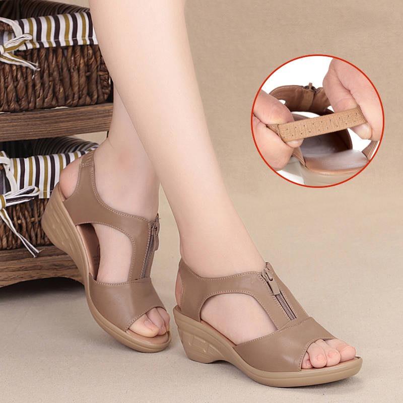 Dép Sandal Nữ - Dép Da Mềm Êm Chân , Đế Đúc Cao Cấp . Dép Thời Trang Công Sở , Dép Nữ , Dép Sandals Nữ Đẹp Siêu Rẻ