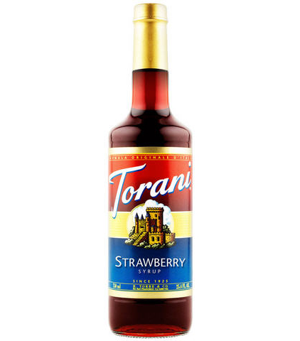 Syrup torani chai thủy tinh hương dâu chai 750ml siro torani pha chế trà, trà sữa, soda - cửa hàng sệt