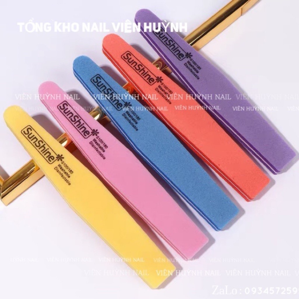 Phao dũa dài sunshine , dũa 2 mặt nhám và mịn móng