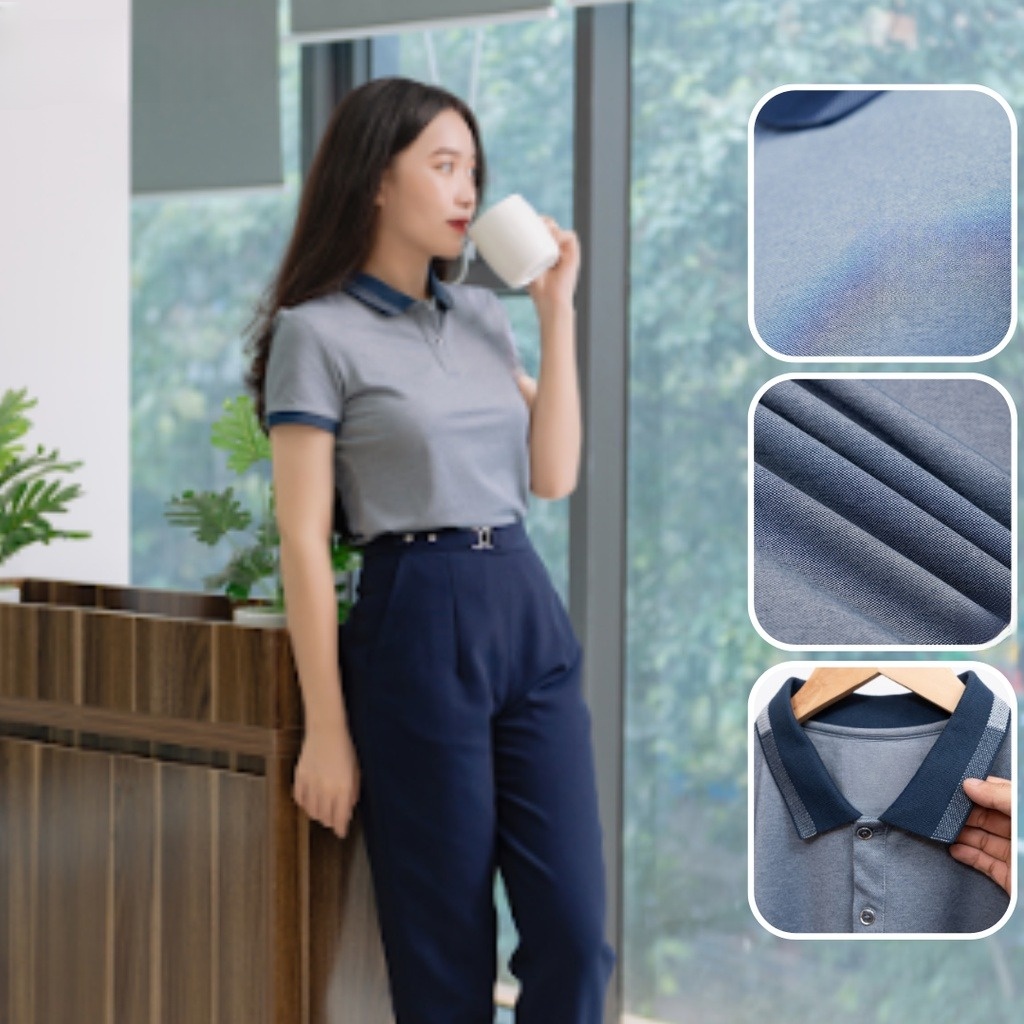 Áo Polo Nữ áo phông có cổ chất cotton mắt chim, mềm mịn, chống bai xù, nhiều màu C-CHAT WAT 020 V1