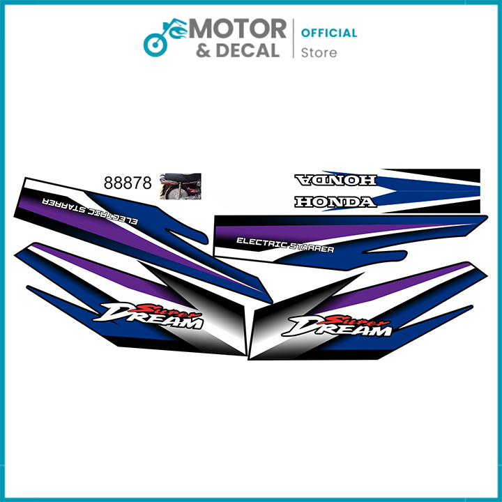 Tem Dream siêu đẹp - Tem 3 lớp cao cấp nhiều lựa chọn màu sắc - Motor & Decal - DR03 Giá 59,000 Đồng*Miễn phí vận chuyển