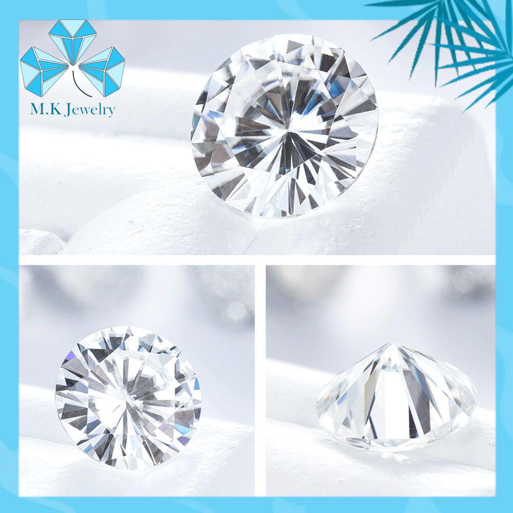 [HCM]SIZE 5ly4  - Kim cương nhân tạo Moissanite nước D - Độ tinh khiết FL . Kiểm định quốc tế GRA.